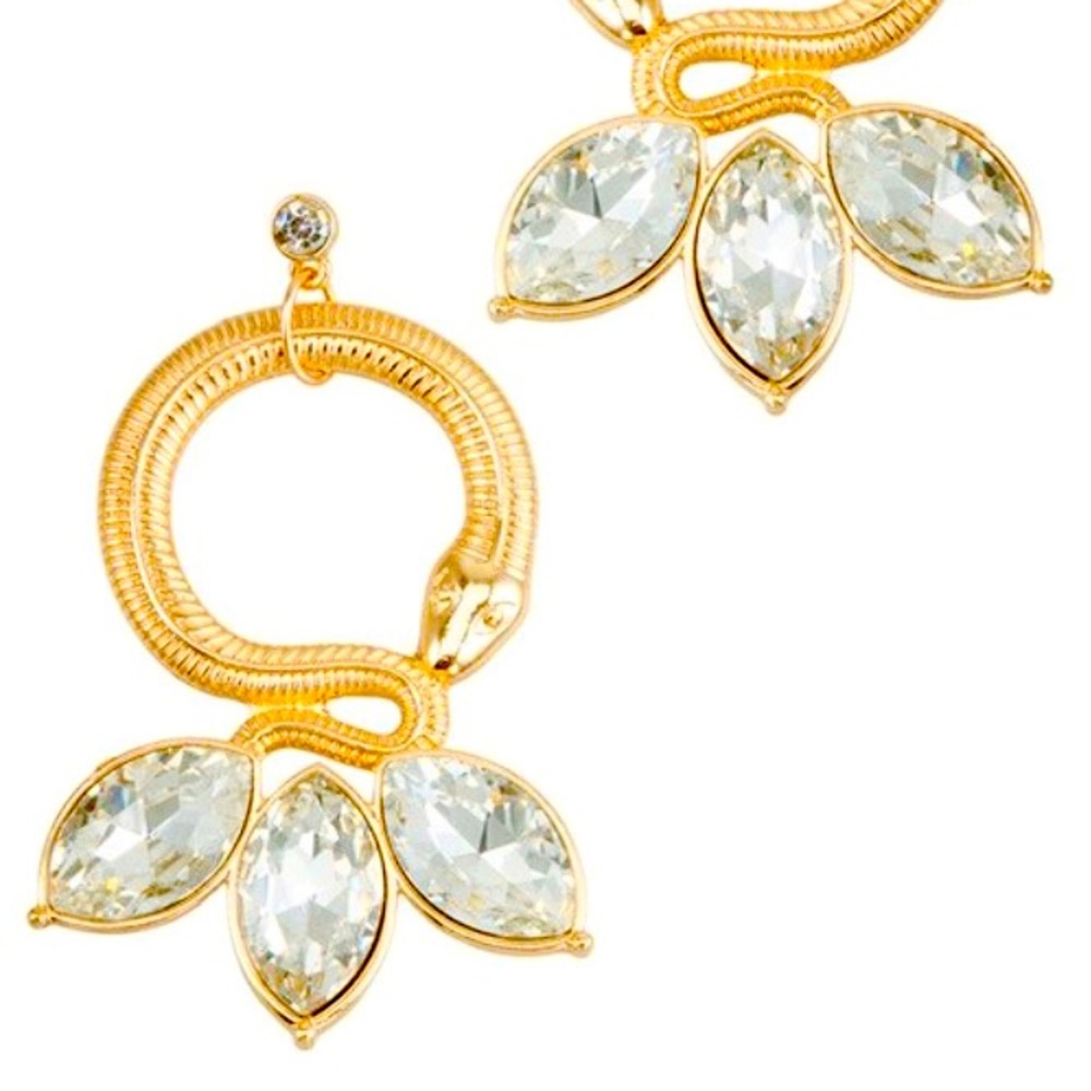 Golden Snake Earrings *Brand New, Never Worn*